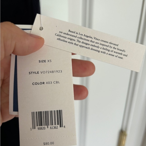 Vince Black Fitted Short Sleeve Tee - Picture 4 of 4